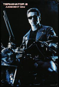 9x808 TERMINATOR 2 24x36 Japanese commercial poster '91 image of cyborg Arnold Schwarzenegger!