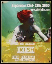 9x289 2009 LOS ANGELES IRISH FILM FESTIVAL 17x20 film festival poster '09 cool image of woman!
