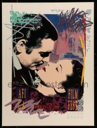 9x291 AFI L.A. FILM FEST 1989 signed 24x32 film festival poster '89 by Jim Evans & Richard Duardo!