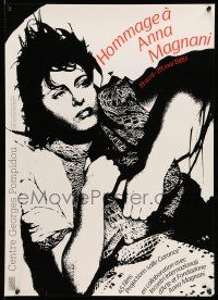 9x310 HOMMAGE A ANNA MAGNANI 20x28 French film festival poster '89 art of the sexy star!