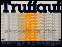 9x325 TRUFFAUT 18x24 film festival poster '76 cool Julius Friedman & Nathan Felde artwork!