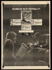 9x332 UNIVERSAL 16 FILM FESTIVAL horror #1 style 13x18 film festival poster '80 cool images!