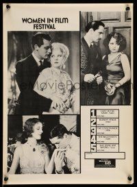 9x344 UNIVERSAL 16 FILM FESTIVAL women in film style 13x18 film festival poster '80 cool images!