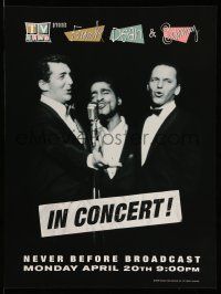 9x470 FRANK DEAN & SAMMY IN CONCERT tv poster '98 great image of the singing trio!
