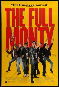 9x386 FULL MONTY 27x40 video poster '97 Peter Cattaneo, Carlyle, Wilkinson, Addy, male strippers!