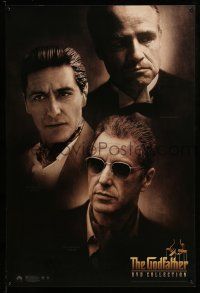 9x390 GODFATHER DVD COLLECTION 27x40 video poster '01 portraits of Marlon Brando & Al Pacino!
