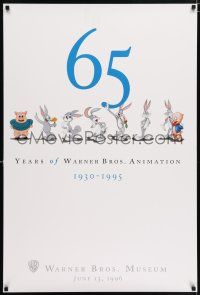 9x509 65 YEARS OF WARNER BROS. ANIMATION 27x40 museum/art exhibition '96 Warner Bros. Bugs & Porky