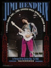 9x538 JIMI HENDRIX 18x25 music poster '96 angels will spread their wings!