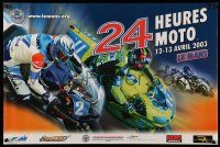 9x587 24 HOURS OF LE MANS MOTO 16x24 French special '03 cool motorcycle racing image!