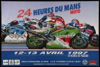 9x588 24 HOURS OF LE MANS MOTO 16x24 French special '97 cool motorcycle racing image!