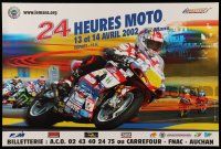 9x586 24 HOURS OF LE MANS MOTO 16x24 French special '02 cool motorcycle racing image!
