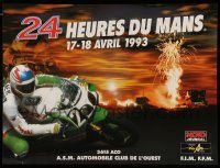 9x582 24 HOURS OF LE MANS MOTO 16x21 French special '93 cool motorcycle racing image!