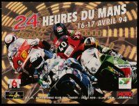 9x583 24 HOURS OF LE MANS MOTO 16x21 French special '94 cool motorcycle racing image!