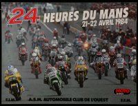 9x577 24 HOURS OF LE MANS MOTO 16x21 French special '84 cool motorcycle racing image!