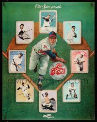 9x130 7TH INNING STRETCH 22x28 special '80s Old Spice, Robinson, Cobb, many greats!