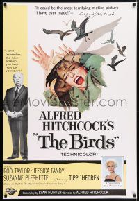 9x825 BIRDS REPRODUCTION 27x40 special '00s Alfred Hitchcock, Tippi Hedren, art of attacking avians!