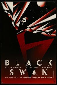 9x145 BLACK SWAN 27x40 special '10 REPRODUCTION of ballet deco artwork by La Boca!