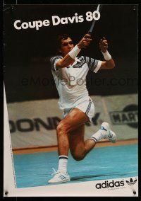 9x603 COUPE DAVIS 80 19x27 German special '80 cool full-length image of tennis player!