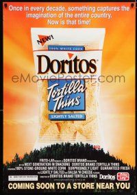 9x554 DORITOS TORTILLA THINS 27x39 advertising poster '93 wacky movie spoof snack chips tie-in!