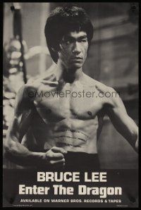 9x081 ENTER THE DRAGON 18x28 music poster '73 Bruce Lee, soundtrack from film that made him a legend
