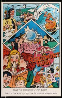9x167 FAST TIMES AT RIDGEMONT HIGH 21x33 special book tie-in '82 classic, Rod Dyer comic art!