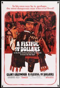 9x833 FISTFUL OF DOLLARS REPRODUCTION 27x40 special '00s introducing the man with no name, Eastwood