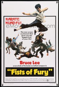 9x834 FISTS OF FURY REPRODUCTION 27x40 special '00s Bruce Lee gives you biggest kick