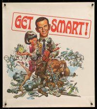 9x471 GET SMART tv poster 1966 Jack Davis art of Don Adams, sexy Barbara Feldon!