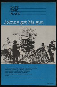 9x186 JOHNNY GOT HIS GUN 9x13 special '71 Timothy Bottoms, Sutherland, from Dalton Trumbo novel!