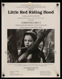 9x194 LITTLE RED RIDING HOOD 11x14 special '97 great image of Chritina Ricci in title role!