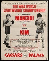 9x632 MANCINI VS KIM 22x28 special '82 Boom Boom vs. Deukoo, the tragic fight in Las Vegas!