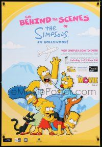 9x242 SIMPSONS MOVIE 27x40 Canadian special '07 Groening art of Homer, Bart, Marge, Maggie & Lisa!