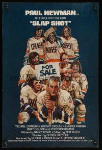 9x243 SLAP SHOT 12x18 special '77 Paul Newman hockey sports classic, cast portrait art by Craig!
