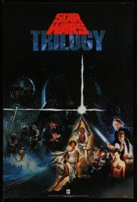 9x439 STAR WARS TRILOGY 26x38 video poster '90 George Lucas produced classics!