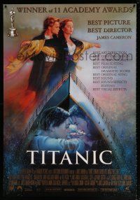 9x087 TITANIC fan-made Thai poster '98 completely different art of DiCaprio & Winslet by Tongdee!