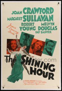 9y203 SHINING HOUR linen style C 1sh '38 dancing bride Joan Crawford w/Sullavan, Young & Douglas!