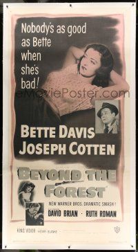 9z005 BEYOND THE FOREST linen 3sh '49 nobody's as good as smoking Bette Davis when she's bad!