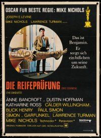 9z111 GRADUATE linen German '69 classic image of Dustin Hoffman & Anne Bancroft's sexy leg!