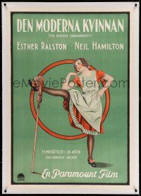 9z108 TEN MODERN COMMANDMENTS linen Swedish '27 Dorothy Arzner, art of independent Esther Ralston!