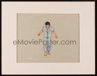 1a443 UNKNOWN ANIMATED CHARACTER matted animation cel '80s great image of Japanese anime guy!