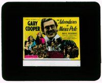 1a003 ADVENTURES OF MARCO POLO glass slide '37 great images of Gary Cooper, directed by John Ford!