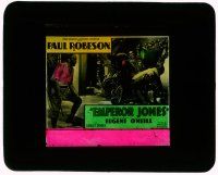 1a035 EMPEROR JONES glass slide '33 great image of Paul Robeson, pullman porter who became a king!