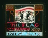 1a038 FLAG glass slide '27 Francis X. Bushman, story inspired by the tradition of Betsy Ross!