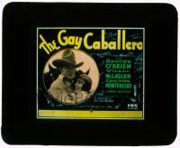 1a042 GAY CABALLERO glass slide '32 football star George O'Brien goes West & falls in love!