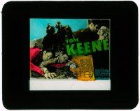 1a111 SON OF THE BORDER glass slide '33 Tom Keene romancing & in death struggle w/ Lon Chaney Jr.!