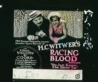 1a150 YOU JUST KNOW SHE DARES 'EM glass slide '28 one of H.C. Witwer's Racing Blood featurettes!