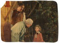 1a459 LITTLE COLONEL trimmed jumbo LC '35 cute Shirley Temple looks up at Lionel Barrymore!