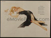 1a427 ALBERTO VARGAS Esquire magazine centerfold '45 Late Spring, wonderful sexy pin-up art!