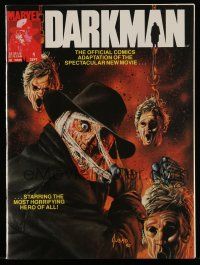 1a397 DARKMAN #1 magazine '90 the official Marvel Comics adaptation of the spectacular new movie!