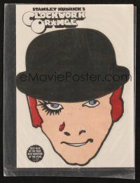 1a450 CLOCKWORK ORANGE iron-on transfer '72 put Malcolm McDowell's face on your clothes!
